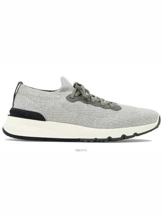 Knit Running Sneakers Grey - BRUNELLO CUCINELLI - BALAAN 2