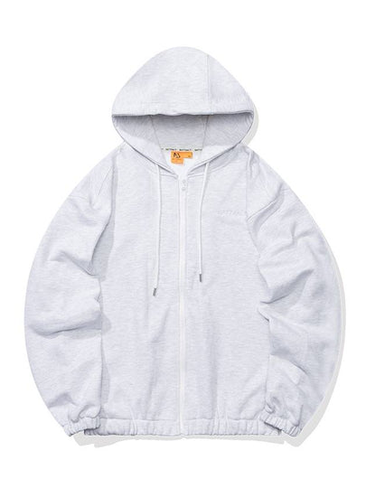 Drop Shoulder Zip-Up Hoodie Melange - BATTRACT - BALAAN 2