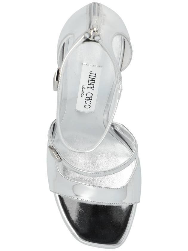 Jimmy Choo Platform Sandals Claressa, Women's, Silver - JIMMY CHOO - BALAAN 6