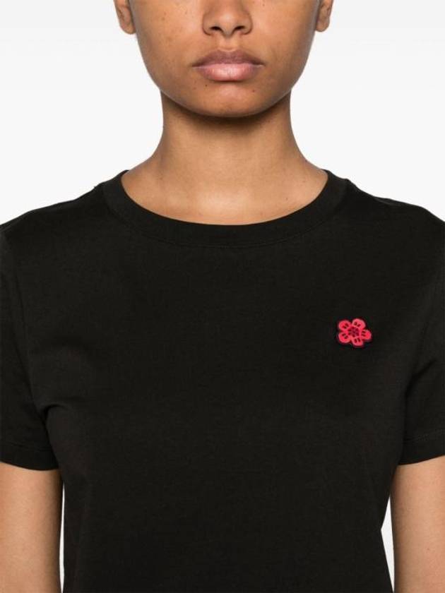 Boke Flower Patch Short Sleeve T-Shirt Black - KENZO - BALAAN 5