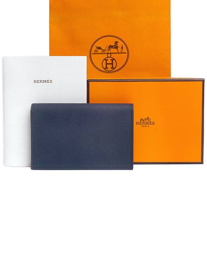 MC2 Euclid Absong Card Wallet Blue Indigo - HERMES - BALAAN 2