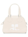 Mini Leather Bowling Cross Bag Mastic Grey - COURREGES - BALAAN 1