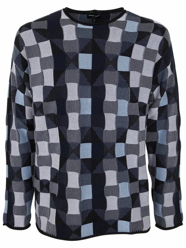 Checkerboard sweater knit 3RSM29SM31Z - GIORGIO ARMANI - BALAAN 1