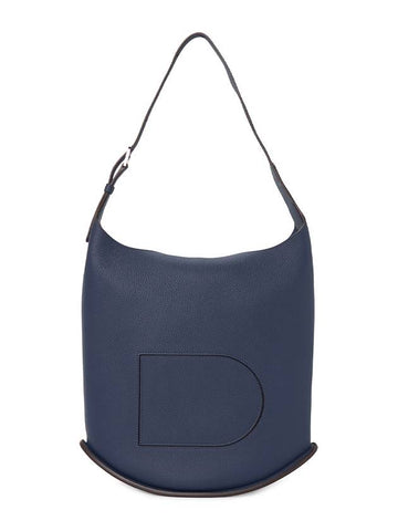 Pin GM Hobo Shoulder Bag Blue - DELVAUX - BALAAN 1