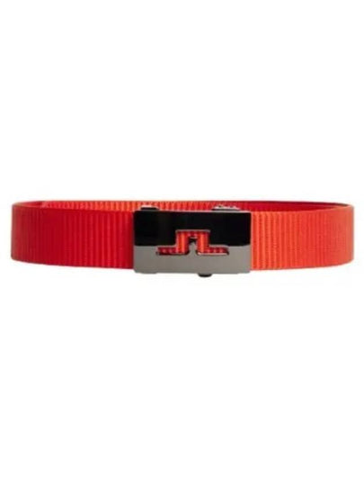 Men's Roy Webbing Belt Tangerine Tango - J.LINDEBERG - BALAAN 2