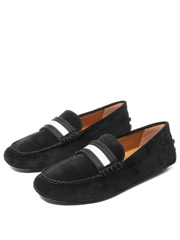 Kansan Suede Driving Shoes Black - BALLY - BALAAN 6