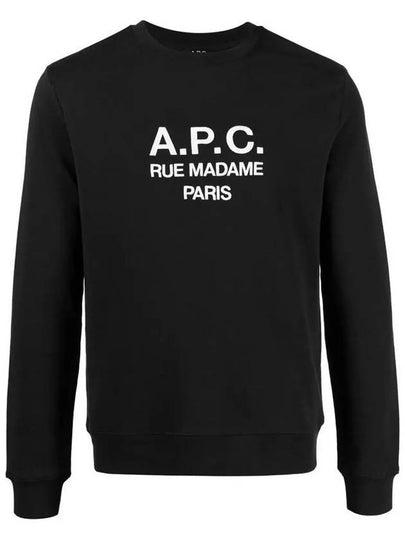 Rufus Embroidery Logo Sweatshirt Black - A.P.C. - BALAAN 2