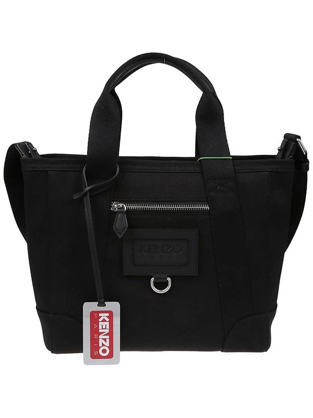 Paris Crossbody Strap Small Tote Bag Black - KENZO - BALAAN 2