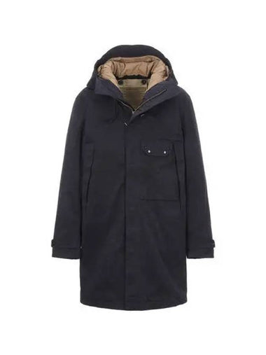 padded hood jumper navy - TEN C - BALAAN 1