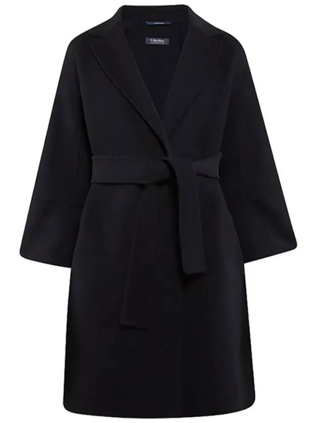 ARONA Belted Wool Coat Black 2429016111 013 - MAX MARA - BALAAN 1