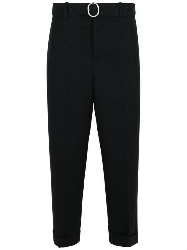 Jil Sander Black Wool Pants - JIL SANDER - BALAAN 1