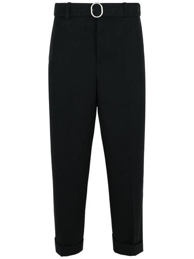 Jil Sander Black Wool Pants - JIL SANDER - BALAAN 1