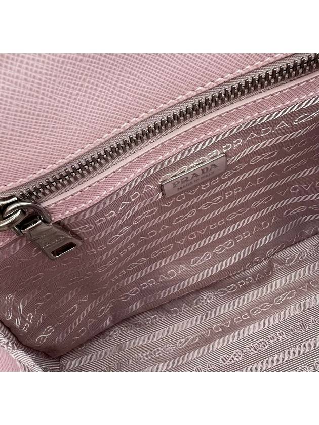 Saffiano Lux Micro Tote Bag and Cross Light Pink 1BA296 - PRADA - BALAAN 9