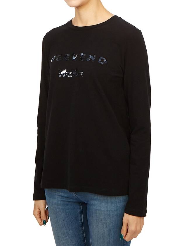 Siamese Long Sleeve T-Shirt Black - MAX MARA - BALAAN 3