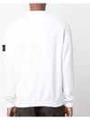 Stretch Cotton Fleece Mock Turtleneck Sweatshirt White - STONE ISLAND - BALAAN 8