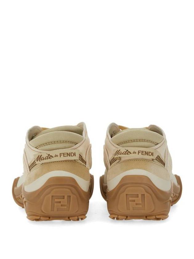 Lab Low-Top Sneakers Beige - FENDI - BALAAN 4