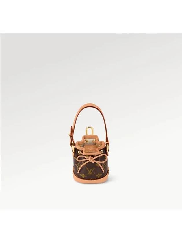 Micro Noe Bag Charm Key Holder Brown - LOUIS VUITTON - BALAAN 4