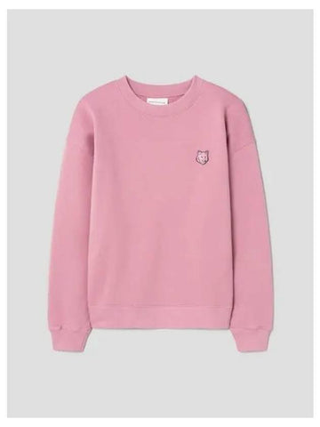 Women s Bold Foxhead Patch Comfort Sweatshirt Rosebud Domestic Product GM0024022162158 - MAISON KITSUNE - BALAAN 1