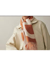 Cashmere Casaque Grand Mors Muffler Orange Ivory H259116S - HERMES - BALAAN 2