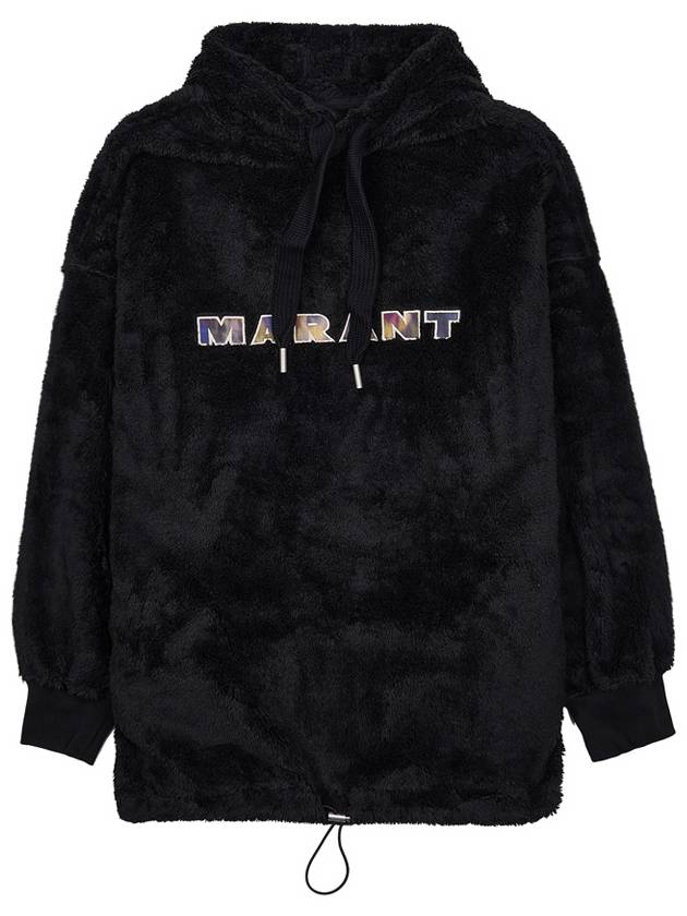 Ulysse Embroidered Logo Hoodie Black - ISABEL MARANT - BALAAN 2