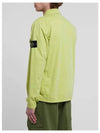 Front Pocket Wappen Patch Overshirt Zip-Up Jacket Lemon - STONE ISLAND - BALAAN 8