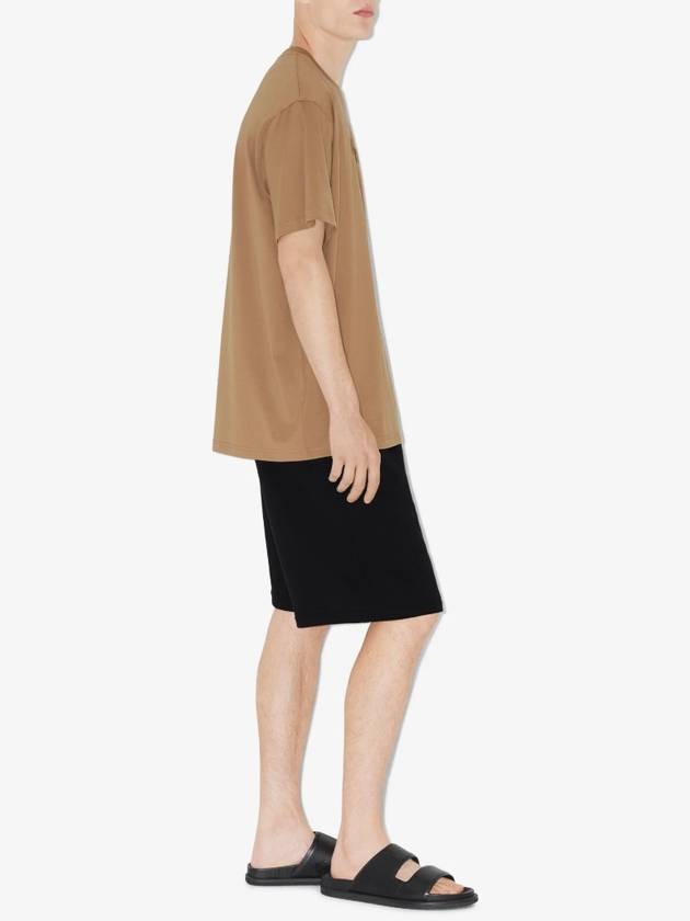 Oversized Logo Short Sleeve T-Shirt Camel - BURBERRY - BALAAN 5