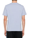 Chillax Fox Patch Regular Short Sleeve T-Shirt Blue - MAISON KITSUNE - BALAAN 4