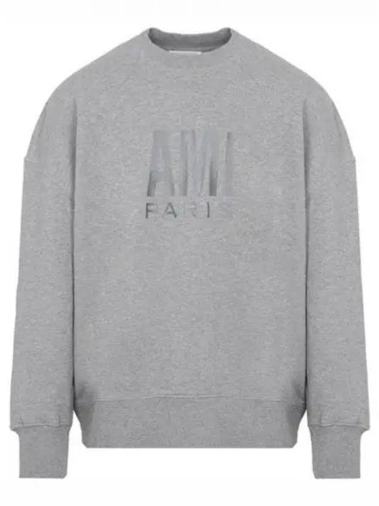 Paris Logo Sweatshirt Grey - AMI - BALAAN 2