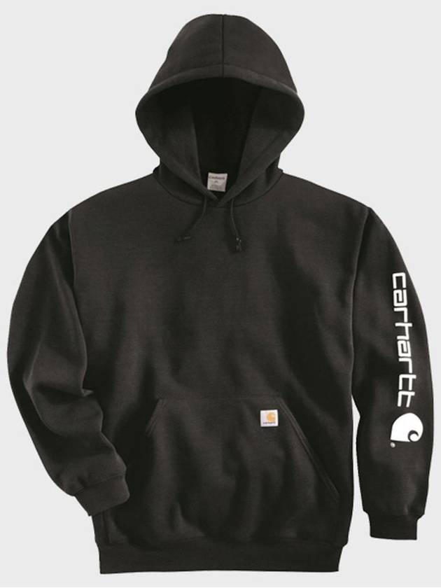 Midweight logo hood black K288 001 - CARHARTT - BALAAN 4