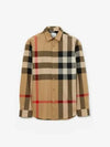 Check Cotton Long Sleeve Shirt Archive Beige - BURBERRY - BALAAN 2