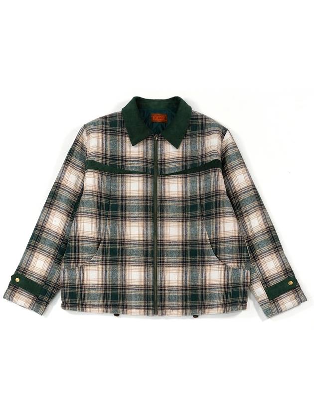 Other men's check blanket padding green - IOEDLE - BALAAN 3