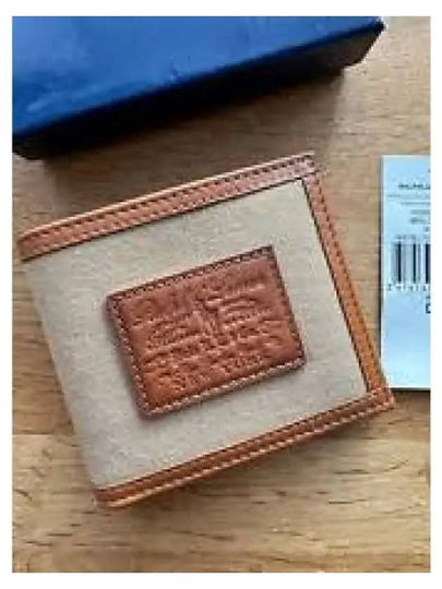 Logo Canvas Half Wallet Beige - POLO RALPH LAUREN - BALAAN 2