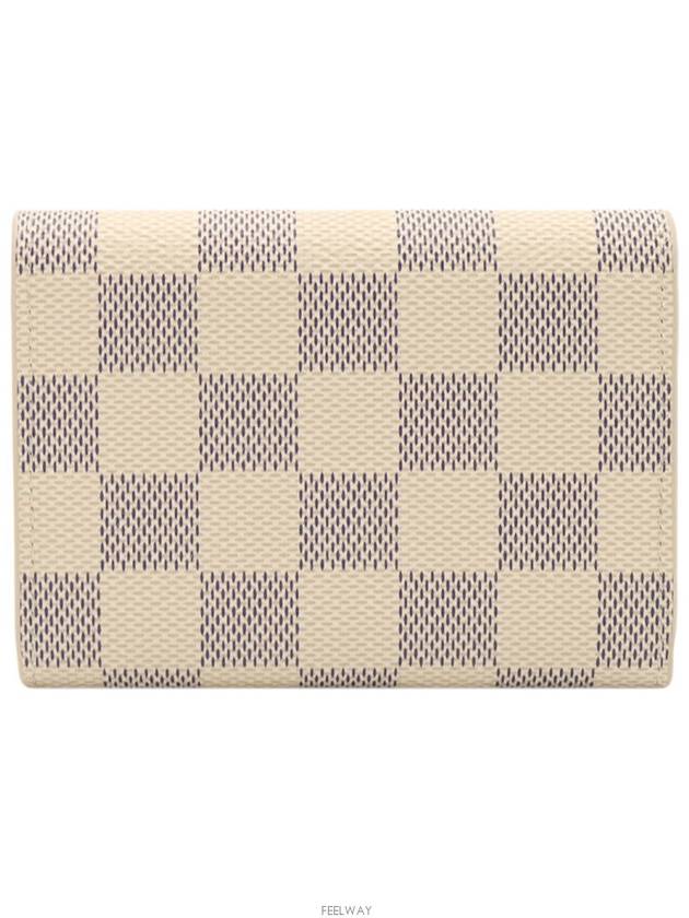 Damier Azur Rosalie Coin Perth Card Wallet Built in Chip N61276 - LOUIS VUITTON - BALAAN 3