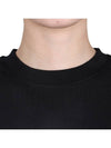 Milano Brushed Logo Cotton Long Sleeve T-Shirt Black - MSGM - BALAAN 6