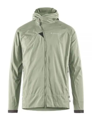 Men's Nal Hooded Windbreaker Swamp Green - KLATTERMUSEN - BALAAN 1