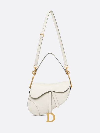 Saddle Grained Calfskin Shoulder Bag Latte - DIOR - BALAAN 2