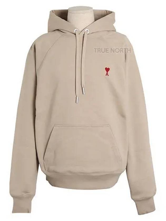 Small Heart Logo Hoodie Champagne - AMI - BALAAN 2