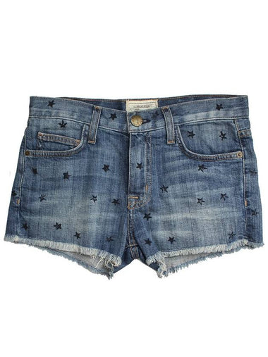 Star print denim short pants 55 66 - CURRENT ELLIOT - BALAAN 1