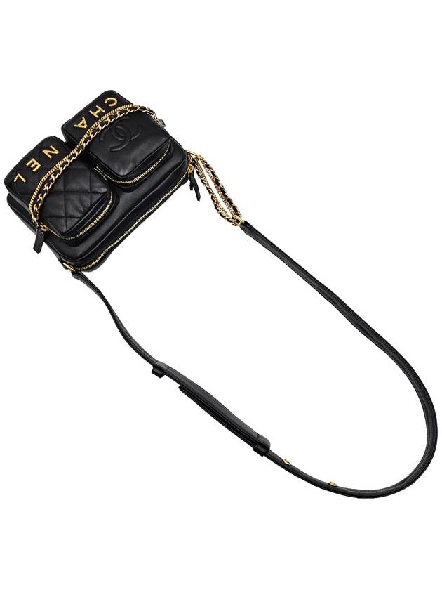 Chanel AS2923 Black Season Double Pocket Camera Bag - CHANEL - BALAAN 5