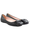 Gourmet Metal Ballerina Flat Black - ROGER VIVIER - BALAAN.