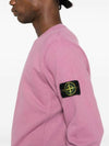 Wappen Patch Crew Neck Cotton Sweatshirt Pink - STONE ISLAND - BALAAN 3