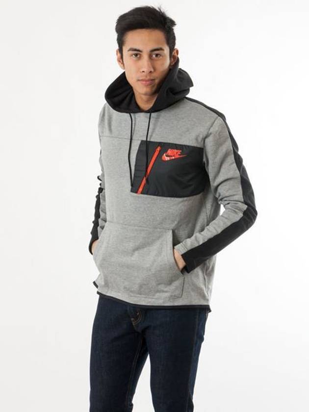 01831811063Advance 15 Fleece Pocket Hooded TshirtGray - NIKE - BALAAN 2