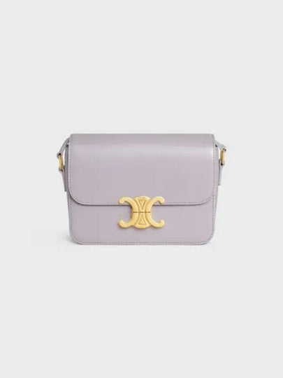 Teen Triomphe Shiny Calfskin Cross Bag Light Lilac - CELINE - BALAAN 2