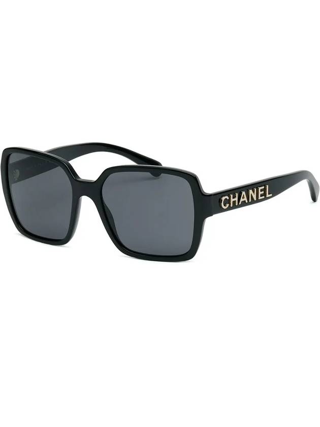 Eyewear Side Logo Square Sunglasses Black A71305 X08101 S2214 - CHANEL - BALAAN 9