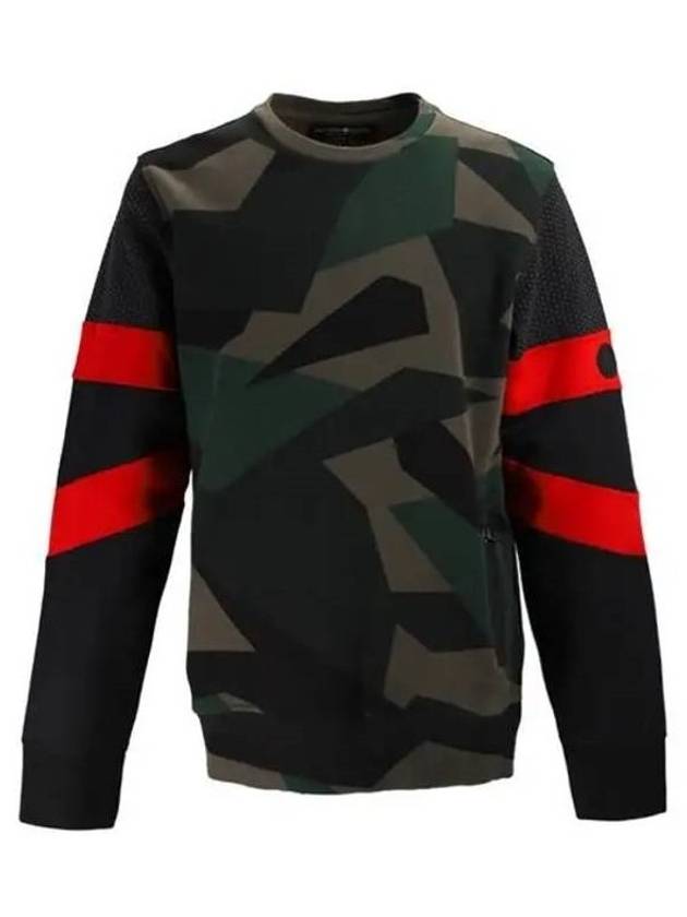 Cyber ​​Round Neck Sweatshirt Military Green - HYDROGEN - BALAAN 1