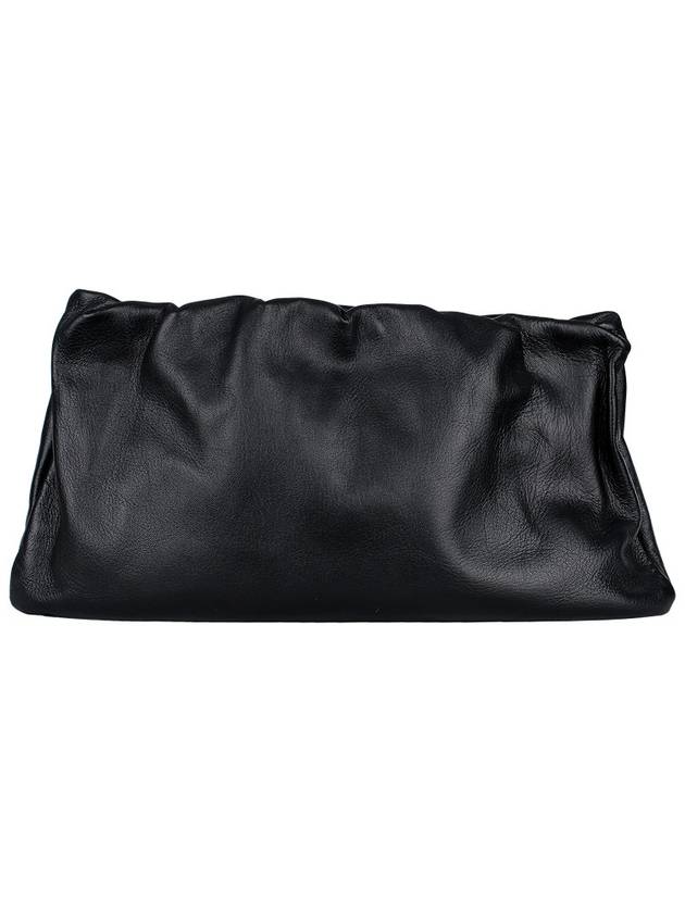 Bourse XL Leather Shoulder Bag Black - THE ROW - BALAAN 6