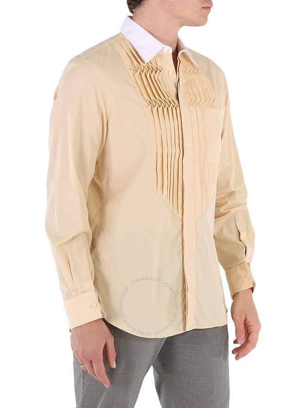 Burberry Cotton Poplin Classic Fit Pleated Bib Dress Shirt, Brand Size 37 (Neck Size 14.5") - BURBERRY - BALAAN 2