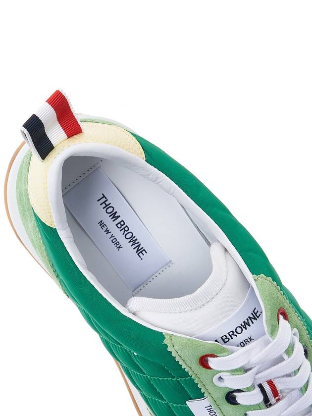 Men's Tech Runner Low Top Sneakers Green - THOM BROWNE - BALAAN 8