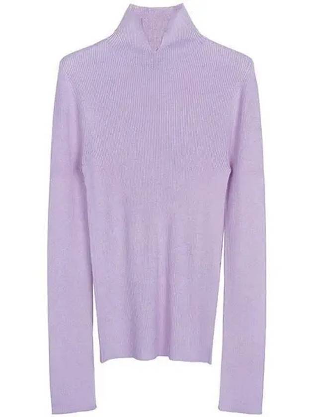 Nicole Wool Cashmere Turtleneck Parma Violet - A.P.C. - BALAAN 2