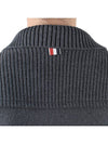 Men's Diagonal Interlock Stitch Cashmere Jacket Grey - THOM BROWNE - BALAAN 10